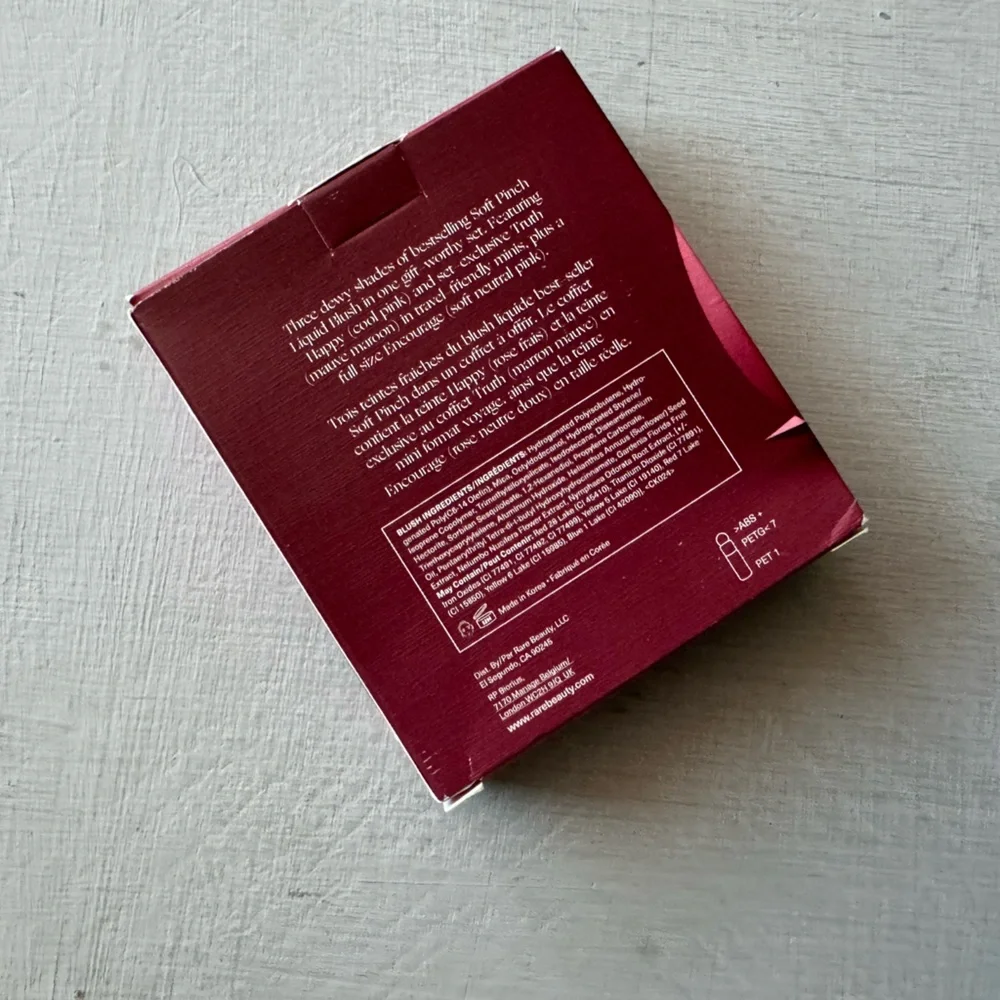 NWT Rare Beauty By Selena Gomez Soft Pinch Liquid Blush Trio 3-Piece